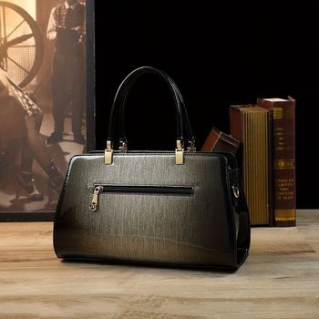 PU bőrhatású Tote táska, nagy kapacitás, poliészter bélés, belső cipzáras zseb