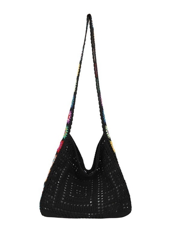 Falamo ψάθινη τσάντα με πλέξη, Tote στυλ, μορφή αγορών, πολυεστερική επένδυση, ανοιχτή κορυφή