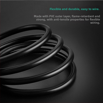 Καλώδιο Cat8 Ethernet RJ-45, εσωτερικής χρήσης, για υπολογιστές και διακόπτες, PVC + χαλκός χωρίς οξυγόνο