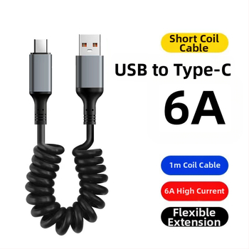 Pin Lida 3-in-1 greitas įkrovimo kabelis su Lightning, Micro USB ir Type-C, PVC, 120W