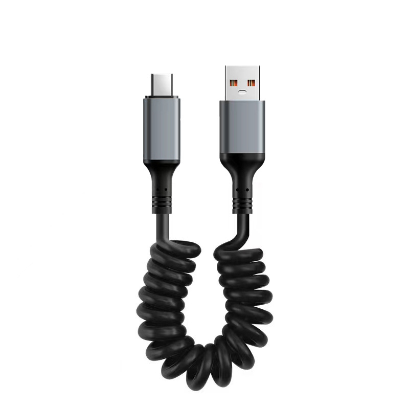 Pin Lida 3-in-1 greitas įkrovimo kabelis su Lightning, Micro USB ir Type-C, PVC, 120W