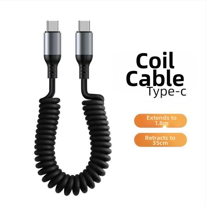 Pin Lida 3-in-1 greitas įkrovimo kabelis su Lightning, Micro USB ir Type-C, PVC, 120W