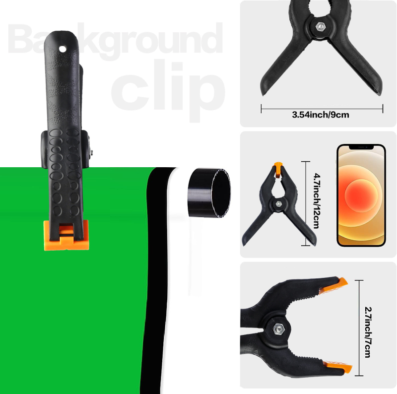 Studijos fono stovas produktų fotografavimui, aliuminio lydinio konstrukcija, 1,5 kg, Zomei prekės ženklas.