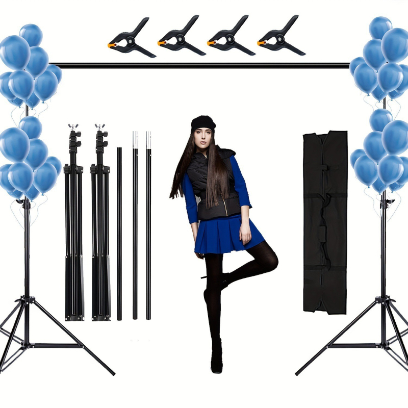 Studijos fono stovas produktų fotografavimui, aliuminio lydinio konstrukcija, 1,5 kg, Zomei prekės ženklas.