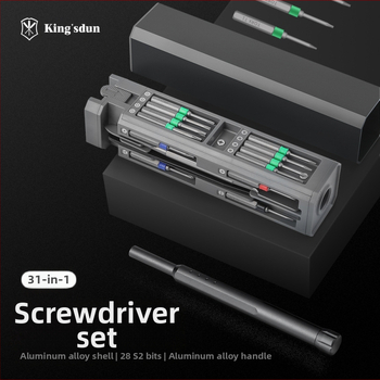 Kingston 30-in-1 magnetinis atsuktuvų rinkinys, chromo-vanadinio plieno, 30 dalių, daugiafunkcinis namų įrankių rinkinys