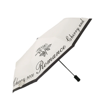 Skėtis nuo saulės ir lietaus, automatinis atidarymas, sulankstomas tri-fold skėtis su 8 ramsčiais, UPF >50, poliesterio audinys