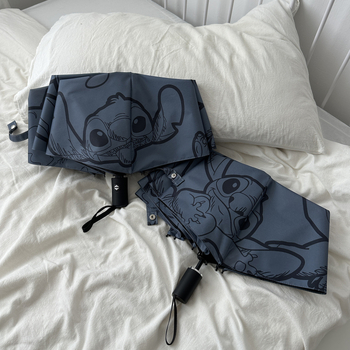 Sulankstomas skėtis – automatinis atidarymas, UV apsauga UPF>50, dviejų funkcijų naudojimui – saulėje ir lietuje, 8 rėmos, 190T audinys