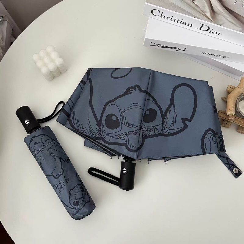 Sulankstomas skėtis – automatinis atidarymas, UV apsauga UPF>50, dviejų funkcijų naudojimui – saulėje ir lietuje, 8 rėmos, 190T audinys