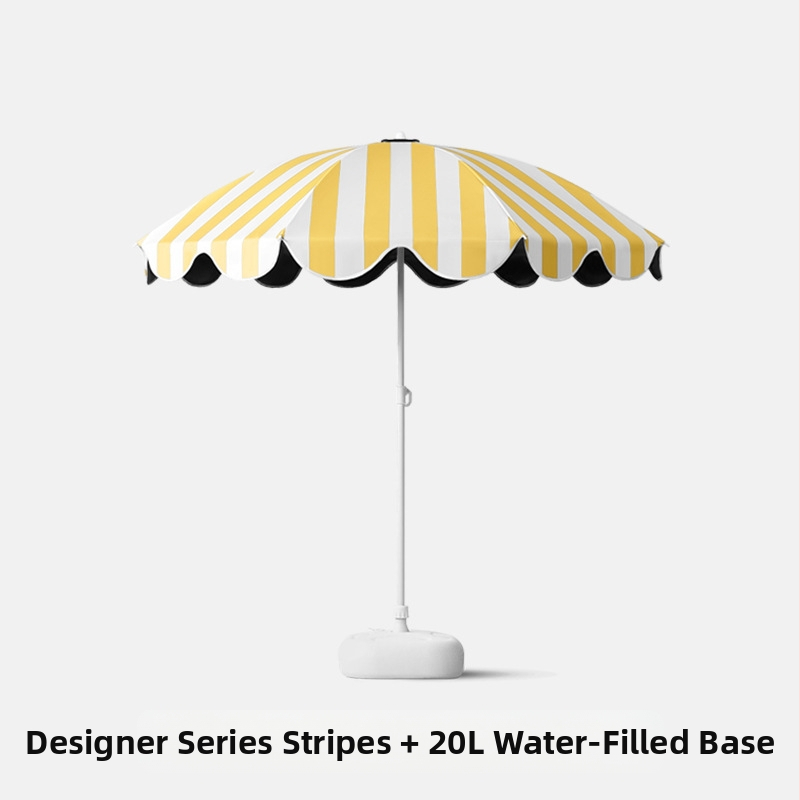 Sodo saulės skėtis su 8 ramentais, audinys Impact 210T, UPF>50, rankinis atidarymas uždarymas, logotipo spausdinimas