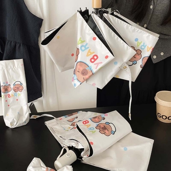 Automatinis sulankstomas skėtis su UV apsauga UPF >50, 8 rėmeliai, 190T audinys, lydinio rėmas