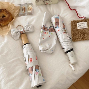 Automatinis sulankstomas skėtis su UV apsauga UPF >50, 8 rėmeliai, 190T audinys, lydinio rėmas