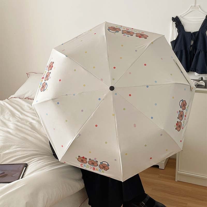 Automatinis sulankstomas skėtis su UV apsauga UPF >50, 8 rėmeliai, 190T audinys, lydinio rėmas