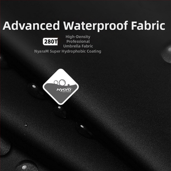 Olycat skėtis su medine rankena ir 24 šereliai, sustiprintas rėmas, vėjo atsparus, ilga tiesi rankena, pusiau automatinis atidarymas, vyriškas verslo skėtis