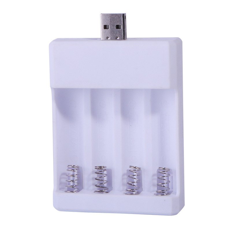 XL USB5/7 универсално 4-слотово зарядно за батерии, вход 5V 2A, изход 1.2V 0.25A × 2, CE сертифициран