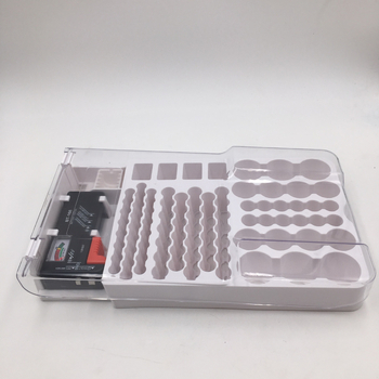 Θήκη αποθήκευσης μπαταριών με εργαλεία δοκιμής χωρητικότητας No.7 και No.5, ABS πλαστικό, μοντέλο JK-19070823, χωρητικότητα 93 θέσεων