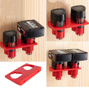 Στήριγμα μπαταρίας Milwaukee M12 12V (Lehui, ABS)