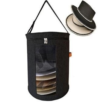 Apvalus kepurių laikymo kibiras, daugiafunkcinis, didelė talpa, nešiojamas, dulkėms atsparus; medžiaga: neaustas audinys; stilius: šiuolaikinis minimalistinis; laikymo vieta: miegamajame; tikslas: kasdieniai poreikiai