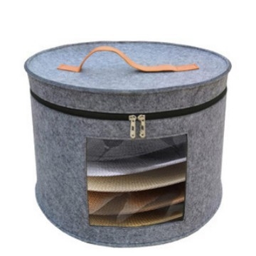 Apvalus kepurių laikymo kibiras, daugiafunkcinis, didelė talpa, nešiojamas, dulkėms atsparus; medžiaga: neaustas audinys; stilius: šiuolaikinis minimalistinis; laikymo vieta: miegamajame; tikslas: kasdieniai poreikiai