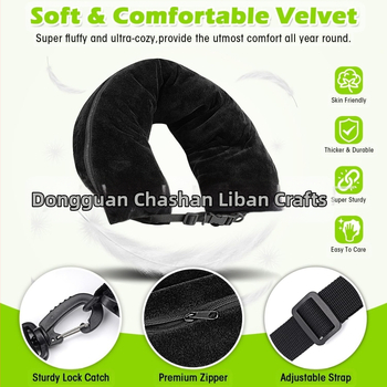 Ταξιδιωτικό μαξιλάρι σε σχήμα U, γεμίζεται, πολυχρηστικό, φορητό με αποθήκευση ρούχων και αποσκευών, μαξιλάρι πτήσης