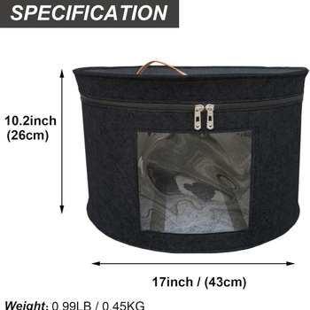 Κουτί αποθήκευσης καπέλων - φελτ, μάρκα Ruiping, γεωμετρικό σχέδιο, χωρίς επένδυση, οικιακή χρήση