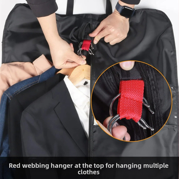 Paltų ir kostiumų maišas kelionėms ir verslo garderobai, dulkėms atsparus ir drėgmei atsparus, Oxford audinys