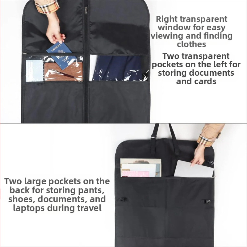 Taška na kabát a oblek, cestovné a biznis uloženie odevov, prachotesná a vlhkotesná, Oxford látka