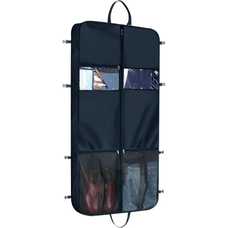 Paltų ir kostiumų maišas kelionėms ir verslo garderobai, dulkėms atsparus ir drėgmei atsparus, Oxford audinys