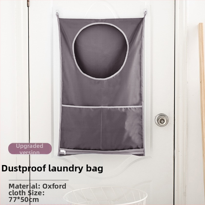 Sieninis pakabinamas vonios saugojimo maišelis, Oxford audinys, paprastas modernus 3D dizainas, sieninis tvirtinimas, skirtas apatiniams drabužiams ir nešvarioms aprangoms