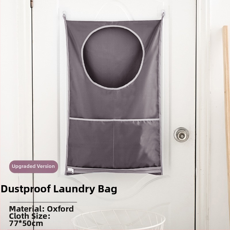Sieninis pakabinamas vonios saugojimo maišelis, Oxford audinys, paprastas modernus 3D dizainas, sieninis tvirtinimas, skirtas apatiniams drabužiams ir nešvarioms aprangoms
