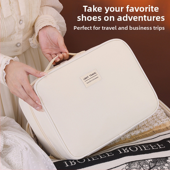 Τσάντα αποθήκευσης παπουτσιών με κύβο σχήμα, πολυεστέρας, μοντέλο 1007, πολλαπλών χρήσεων για ταξίδια και οικιακή αποθήκευση