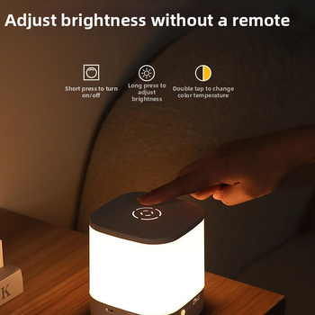 Презареждаща се нощна лампа с докосване, вградена батерия, PC абажур, ≤36V, CE сертифицирана