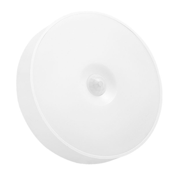 Кръгла LED нощна лампа с датчик за движение, презареждаща се, безжична, за спалня и коридор