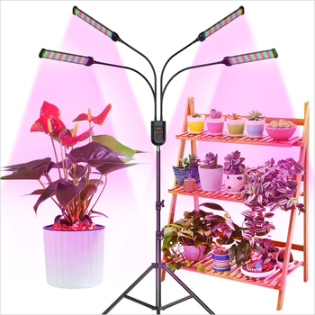 Augalų augimo lemputė, sulankstoma, pilno spektro, sukulentams, 630 LED, 12V, Sanan Optoelectronics, modeliai GL-S4/GL-S6, tarnavimo laikas 30000 h