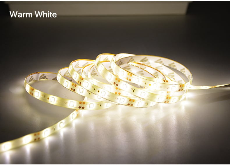 LED juosta drabužinei su judesio jutikliu, USB 5V, 60 LED, 120° kampas, atspari vandeniui