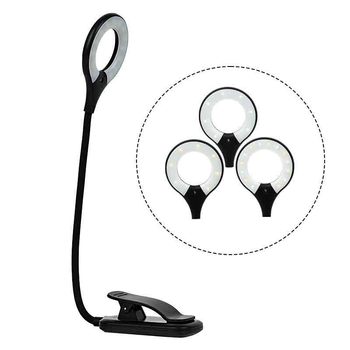 LED настолна лампа за защита на очите, USB презареждаща, с вградена литиева батерия, интелигентно управление и бутонно включване (CRI 80–89; AA ниво осветеност; ≤36V)