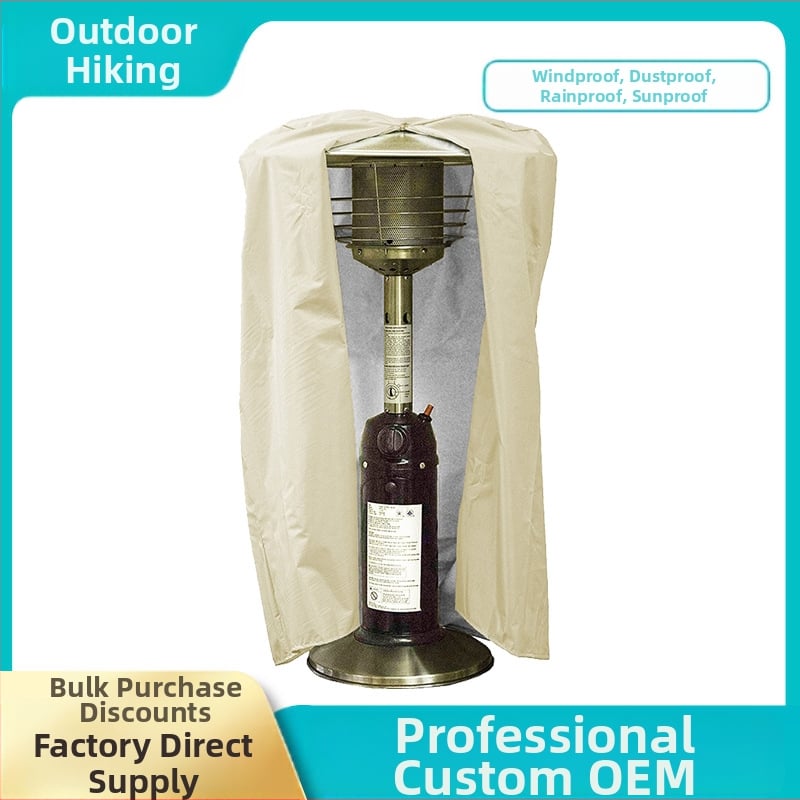 Ārējais ūdensnecaurlaidīgais apkures aizsargs - sudraba pārklājuma poliestera tafta, pielāgojams, aizsardzība pret sniegu, sauli, lietus un putekļiem