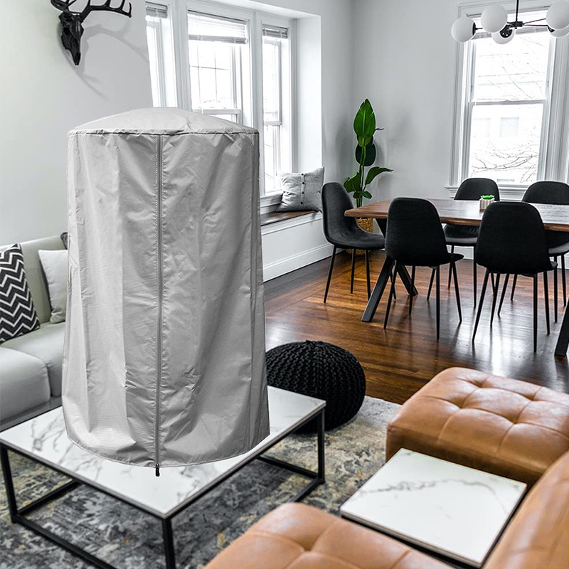 Ārējais ūdensnecaurlaidīgais apkures aizsargs - sudraba pārklājuma poliestera tafta, pielāgojams, aizsardzība pret sniegu, sauli, lietus un putekļiem