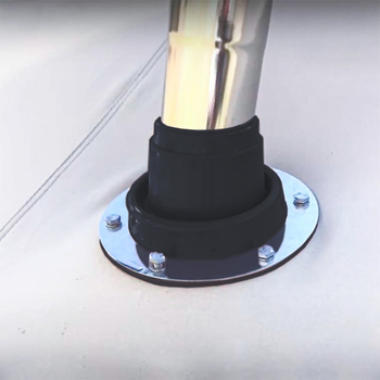 Silicone izoliacinis vamzdelis krosnies dūmtraukio vamzeliui – anti-įdegimas, vamzlinė daugiasluoksė danga, iki 280°C, šilumos laidumas 0,03 W/mK