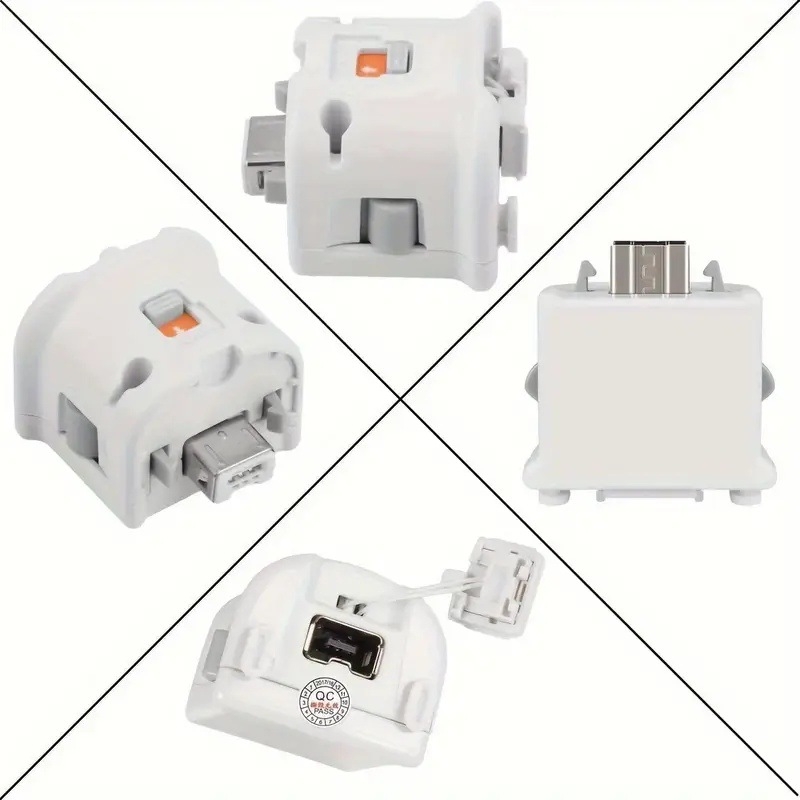 Wii ускорител за ръкохватка с Bluetooth връзка, USB интерфейс, ABS корпус, тегло 83 г, пакет включва акселератор и силиконов калъф