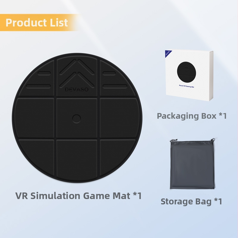 DEVASO Proti Kolízi VR Podložka pre Meta Quest 3S/3, Nintendo Switch 2 a Vision Pro – Model DC – Hmotnosť 760 g