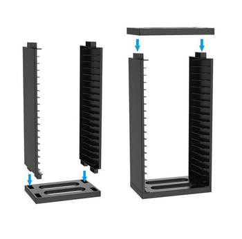 PS4 Ράφι Αποθήκευσης Δίσκων – Διπλού Επιπέδου Θήκη για PS4, PS4 Slim και PS4 Pro (ABS)