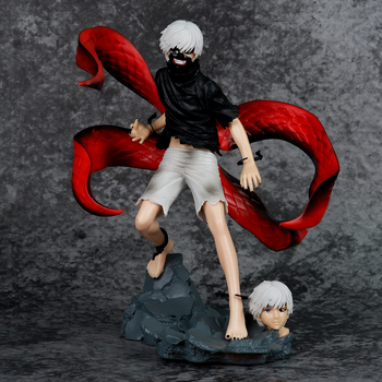 Tokyo Ghoul Kaneki Ken μάσκα φιγούρα, χειροποίητο PVC, με εναλλάξ πρόσωπο, συσκευασμένο σε κουτί, 18+