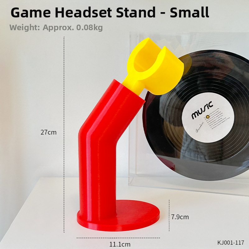 Yi Xin ausinių laikiklis – karikatūrinis modelis, kiberpunk stilius, PVC medžiaga, 3D atspausdintas stalinis laikiklis