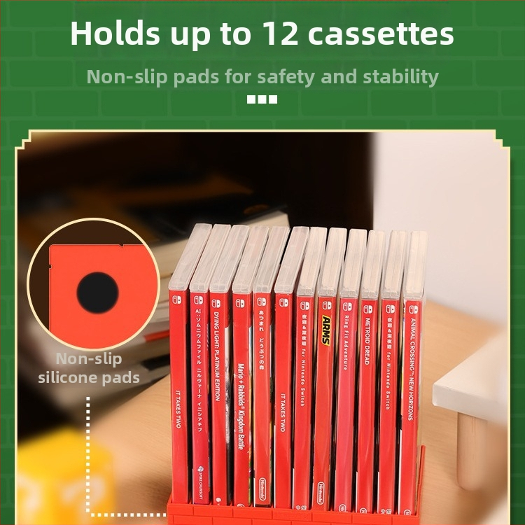 Stojan na kartridže Switch OLED, 12 slotov, ABS materiál