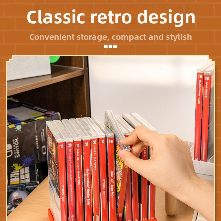 Stojan na kartridže Switch OLED, 12 slotov, ABS materiál