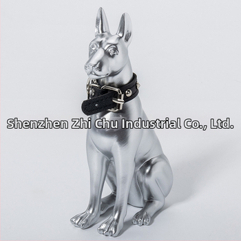 Декоративна статуетка на куче за дневната стая, естествена смола, модерен минималистичен стил