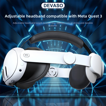 Αξεσουάρ κεφαλής για τα VR γυαλιά Meta Quest 3, ρυθμιζόμενος ελίτ εργονομικός σχεδιασμός, ABS υλικό, μοντέλο DC, 262 g