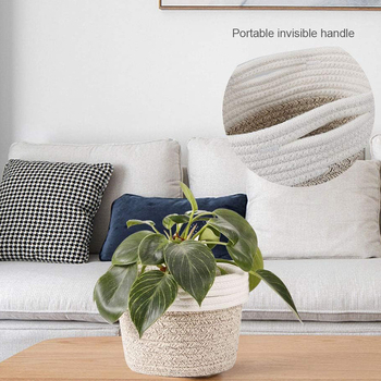 Rankomis austas augalinių pluoštų vazonas – biodegraduojantis, atsparus korozijai, taupo vandenį; skirtas staliniam, grindų ar kombinuotam naudojimui.