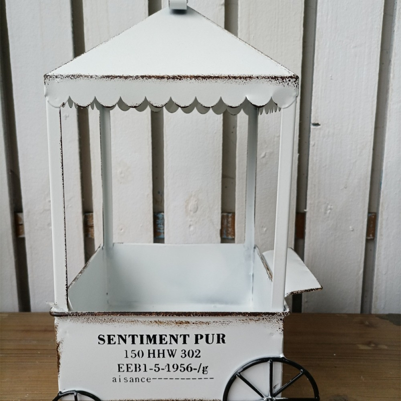 Metalo vazonų stovėtuvas staliniam naudojimui; geležinė konstrukcija; tinka mažiems vazonams.