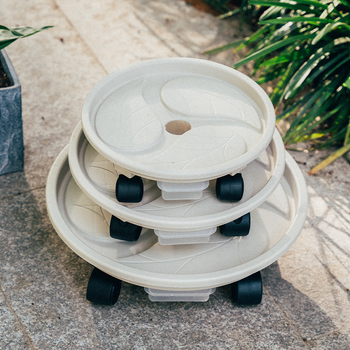 Judantis vazonų padėklas su ratukais ir vandens rezervuaru, iš plastiko, gaminamas injekciniu formavimu